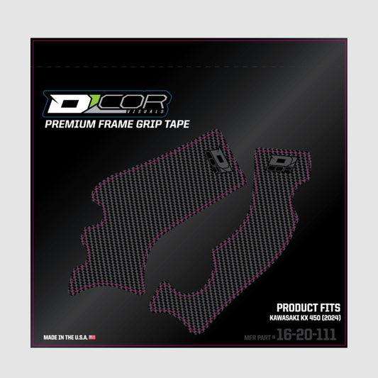 D’COR Visuals Frame Grip Tape – Grey – KX250F/KX450F (2024–2025)