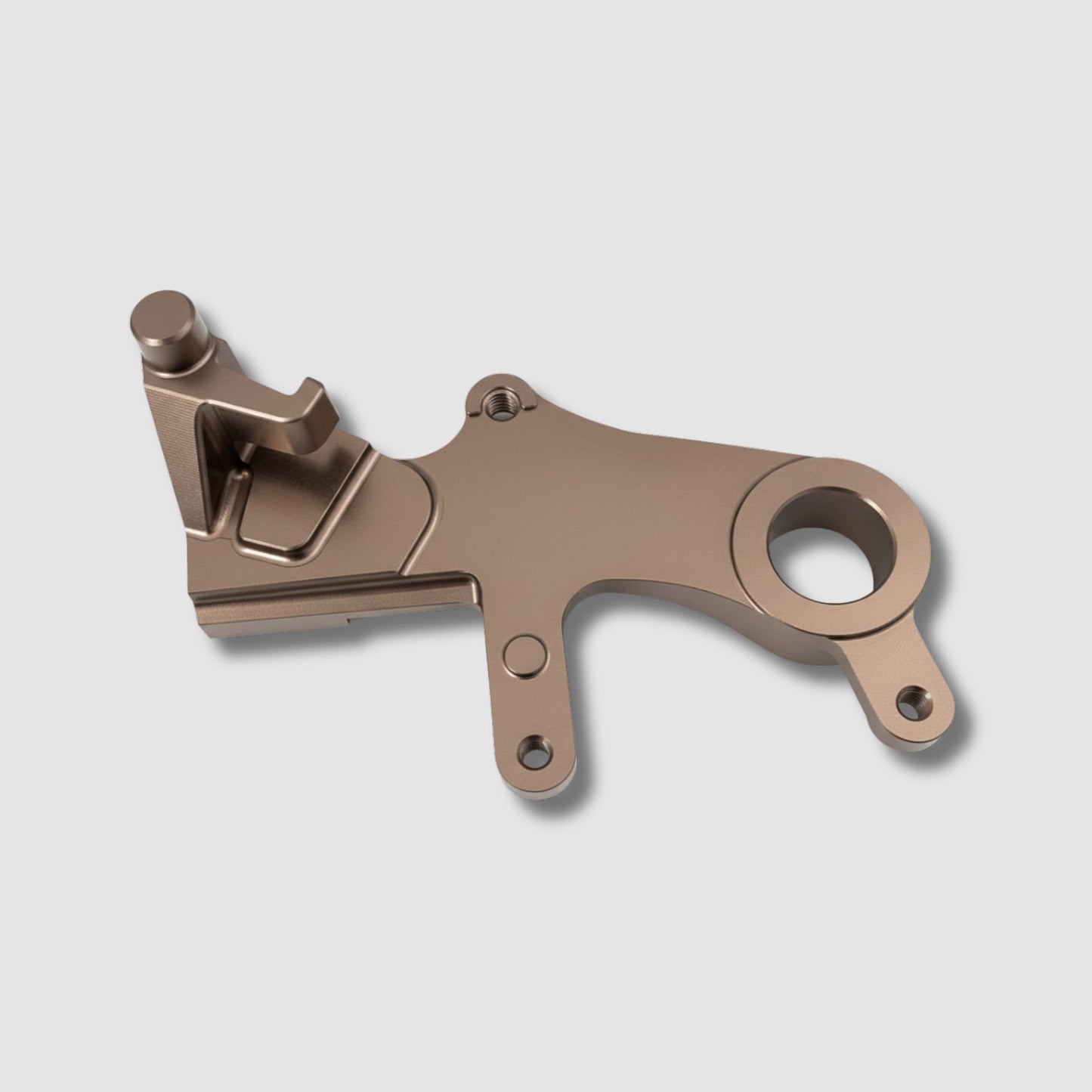 DocWob Bronze Billet Rear Brake Carrier – Honda CR125 / CR250 (2002–2007)