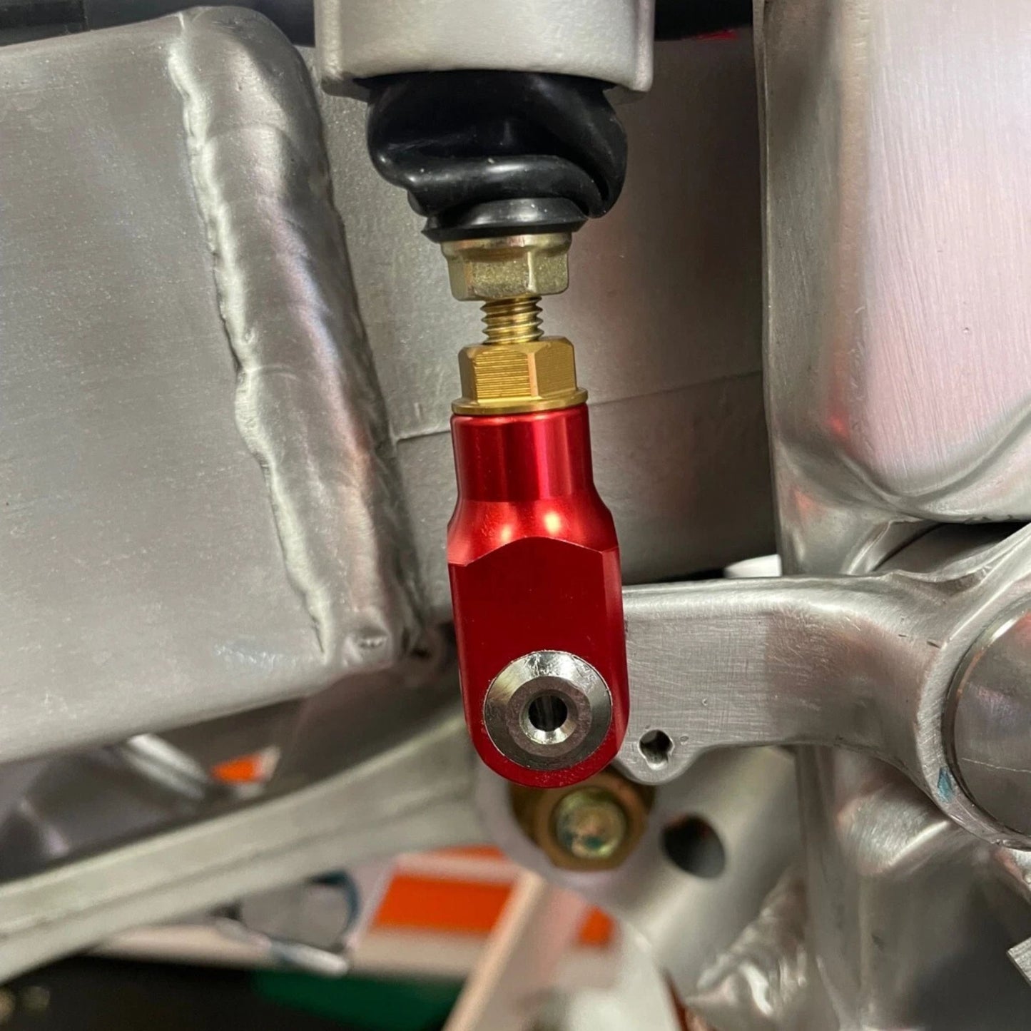 DocWob Red Billet Rear Brake Clevis – M6 / M8