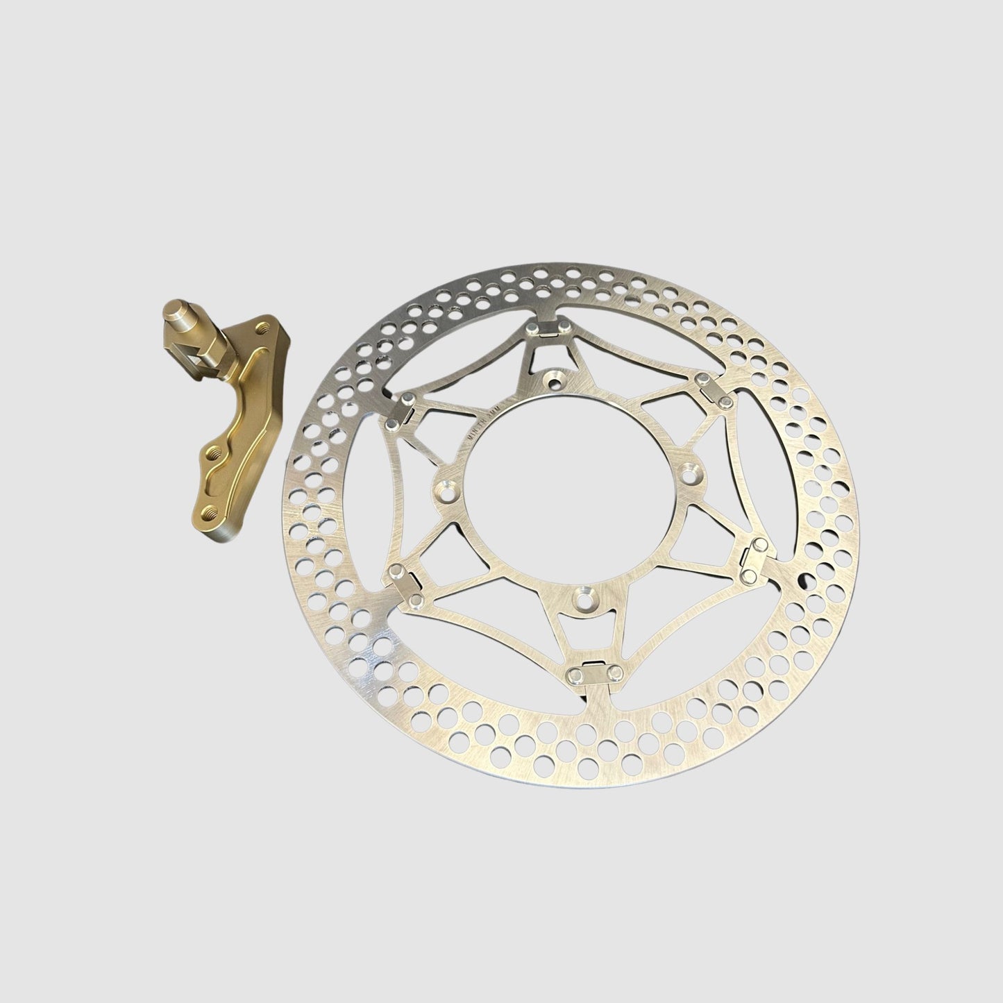 Oversize Front Brake Disc and Carrier Kit - KHI Style Kawasaki KX125 KX250 KX500