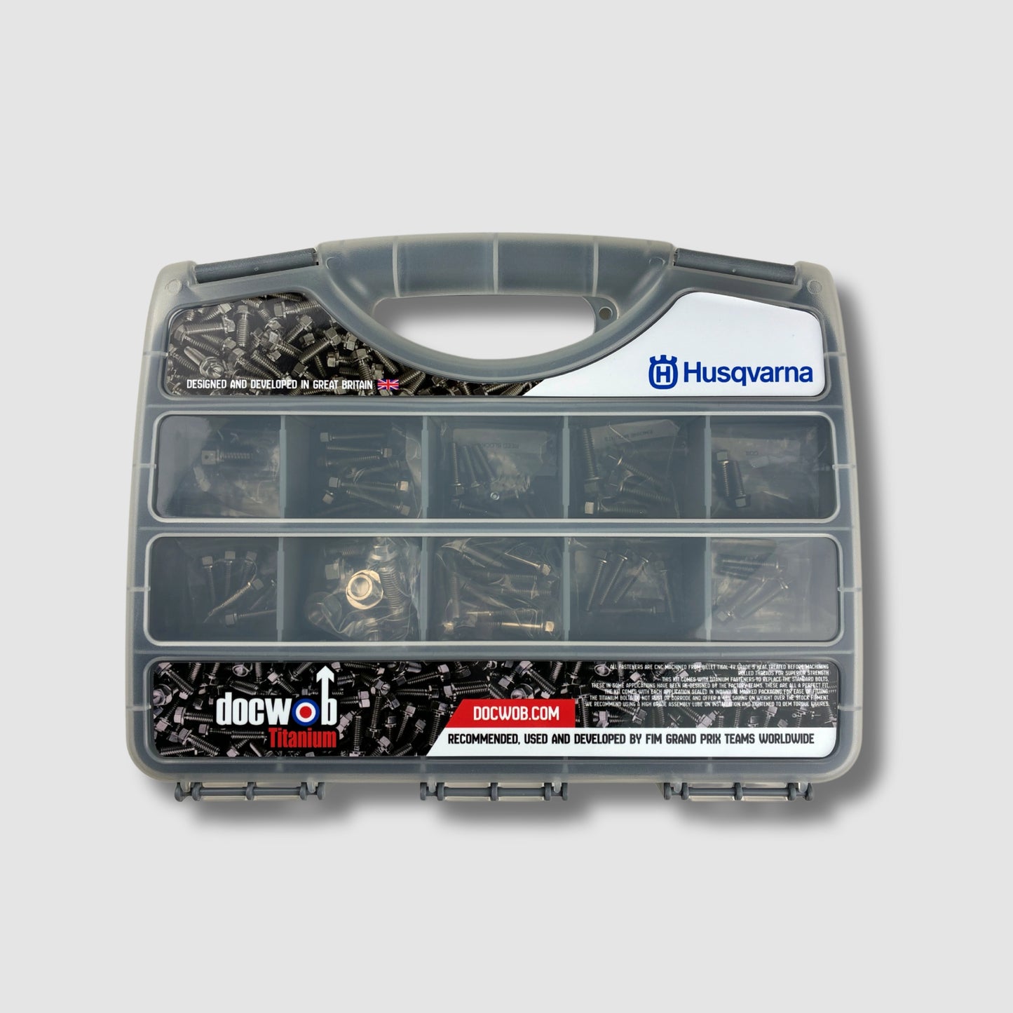 DocWob Titanium Motor Bolt Kit - Husqvarna TC125/ TC250