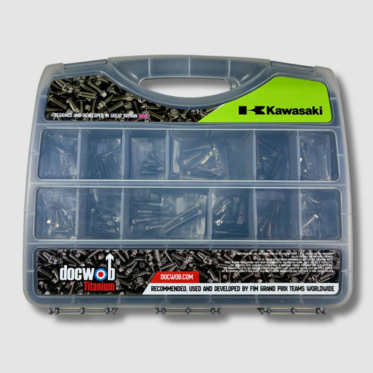 DocWob Titanium Chassis Bolt Kit - Kawasaki KXF250  KXF450
