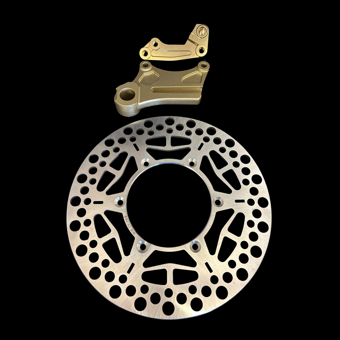 DocWob KHI Style Oversize Rear Brake Disc & Carrier Kit – KX125/KX250/KX500 (1989–2002)