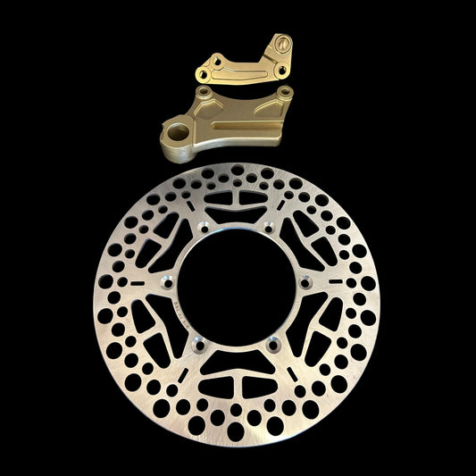 DocWob KHI Style Oversize Rear Brake Disc & Carrier Kit – KX125/KX250/KX500 (1989–2002)