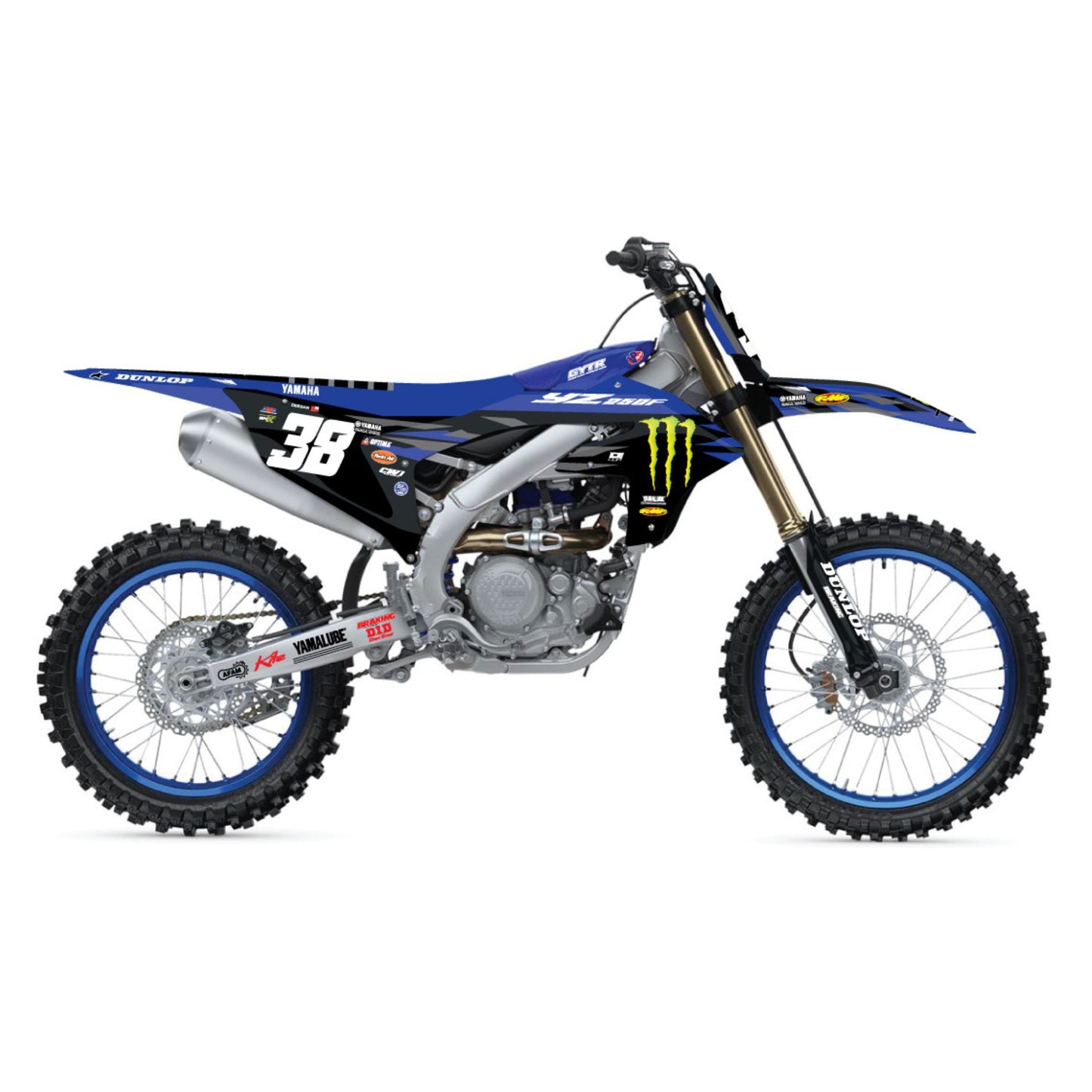 D’COR Visuals Graphics Kit – 2025 Monster Energy Factory Yamaha Star Racing Team Edition