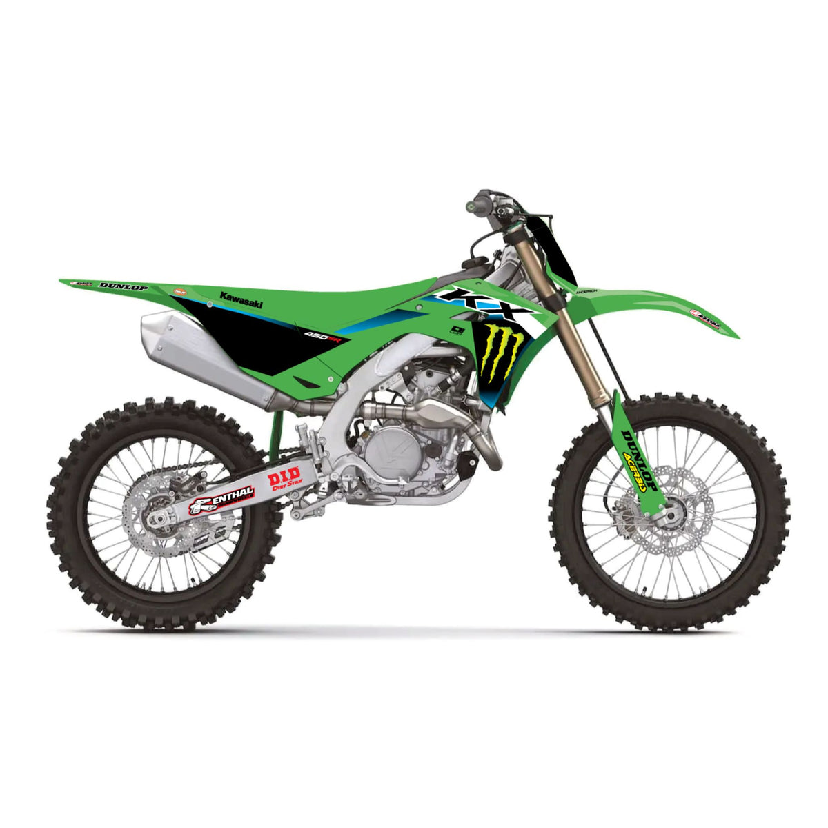 D’COR Visuals Graphics Kit – 2025 Monster Energy Kawasaki Team Edition ...