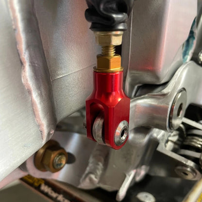 DocWob Red Billet Rear Brake Clevis – M6 / M8