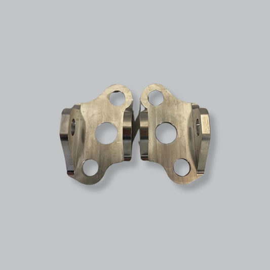 DocWob Titanium Footpeg Bracket Hanger Mounts - Yamaha YZ125 YZ250