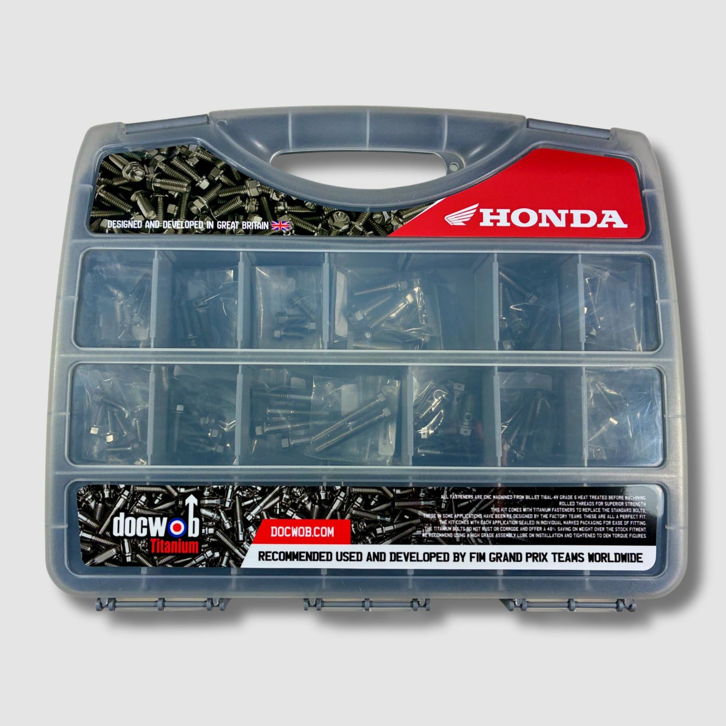 DocWob Titanium Chassis Bolt Kit – Honda CRF250 / CRF450