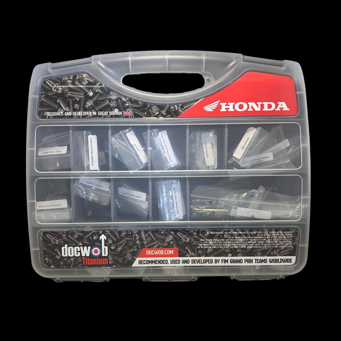 DocWob Titanium Engine Bolt Kit - Honda CRF450