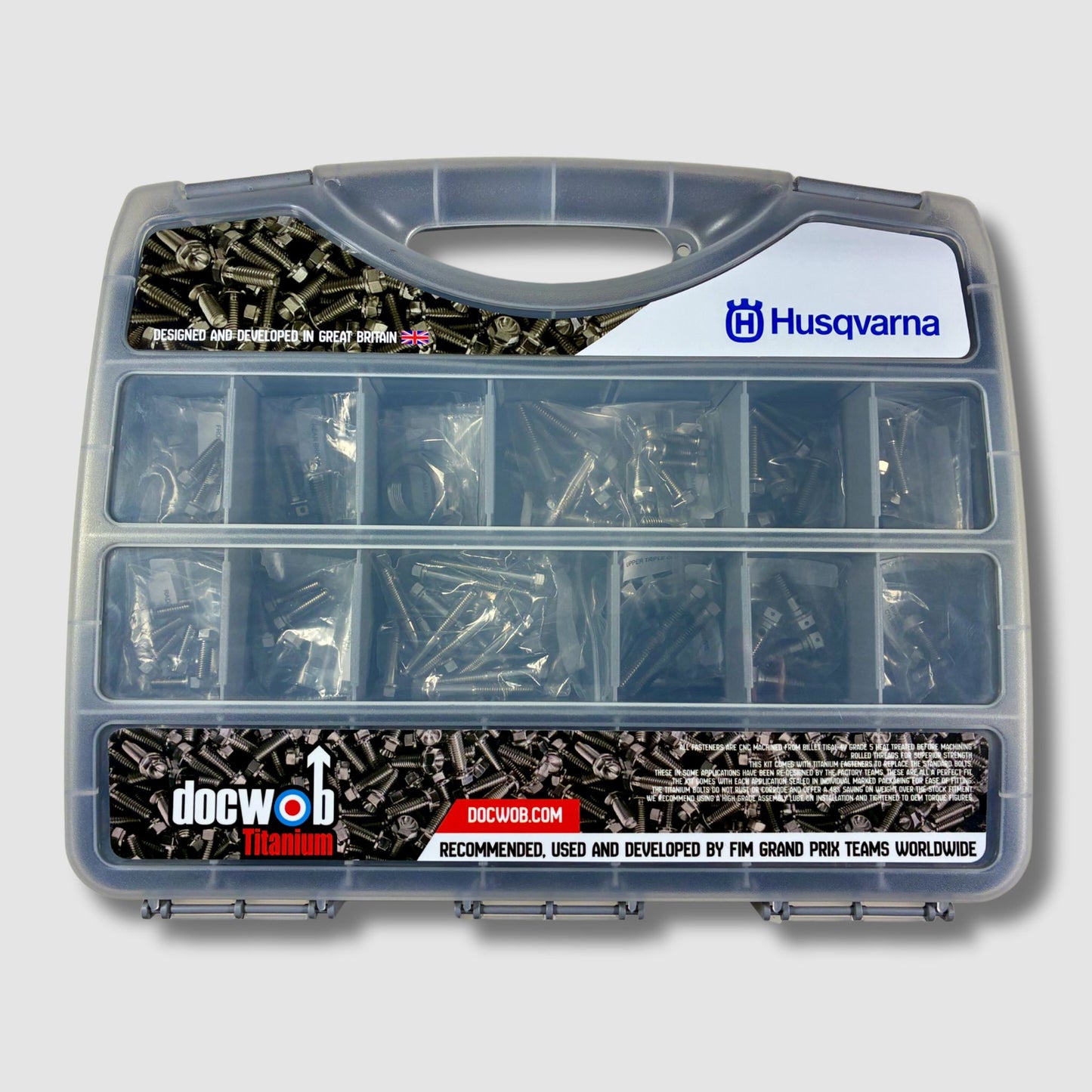 DocWob Titanium Full Bolt Kit - Husqvarna FC250 / FC35 / FC450