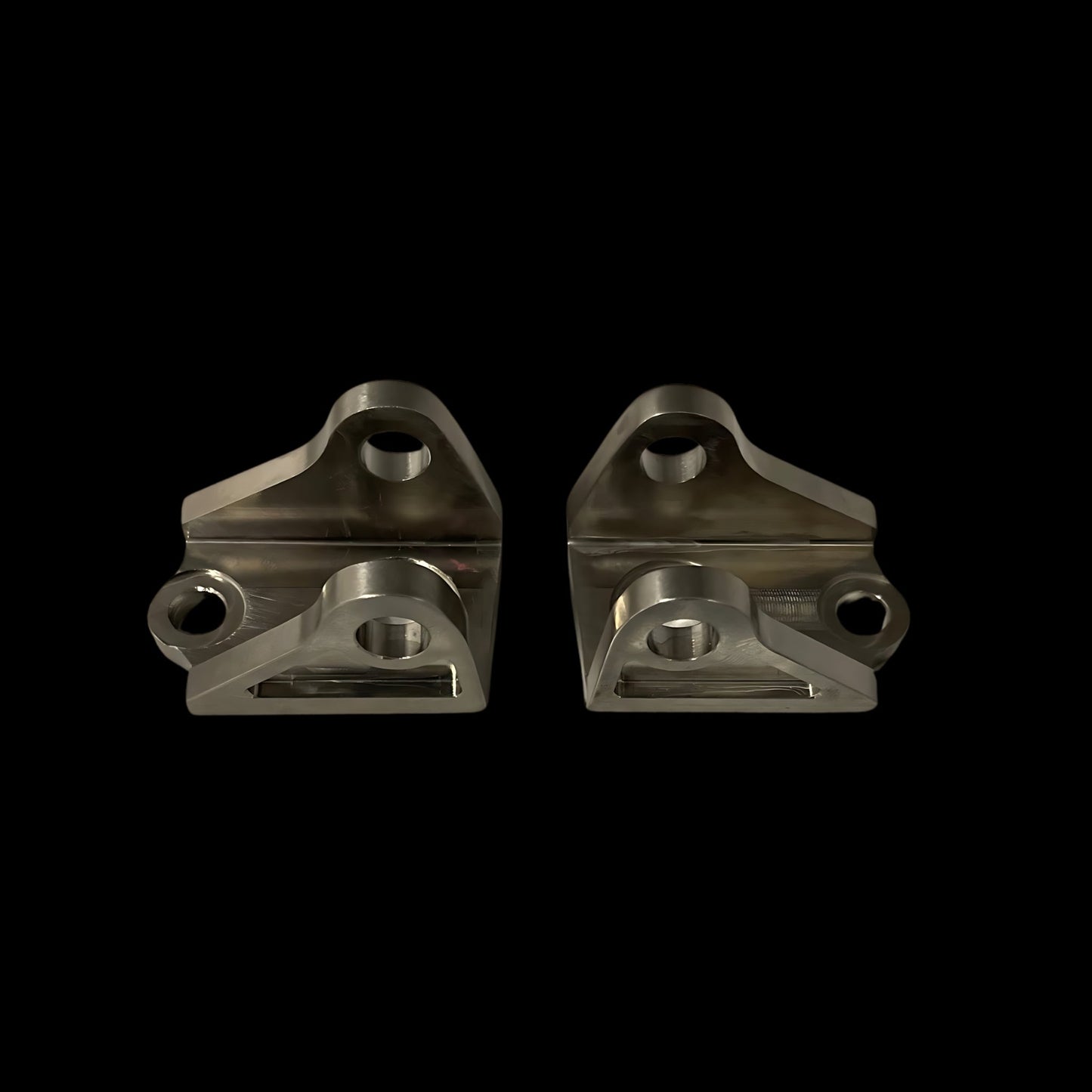 DocWob Titanium Footpeg Bracket Hanger Mounts - Honda CR125 CR250